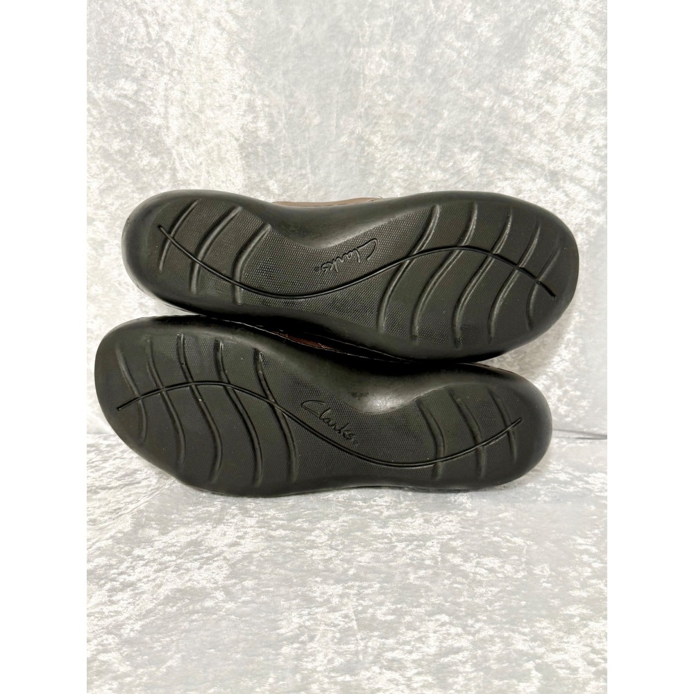 Clarks Collection Ashland Bronze Metallic Leather Mary Jane Shoes Womens 8.5 W - Picture 7 of 8